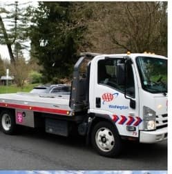 Equipment on a flatbed truck ready for delivery